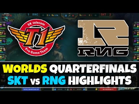 KOREA vs CHINA! - Worlds 2016 Quarterfinals SKT vs RNG Highlights | League of Legends