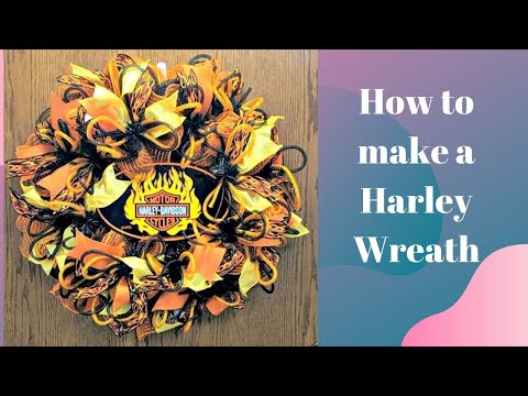 Harley Davidson Wreath Ideas