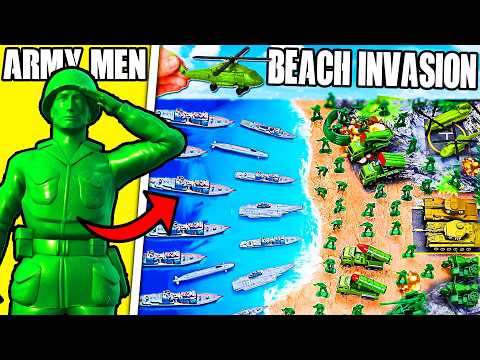 Unboxing Toy Army Men D-DAY BEACH INVASION Bucket...