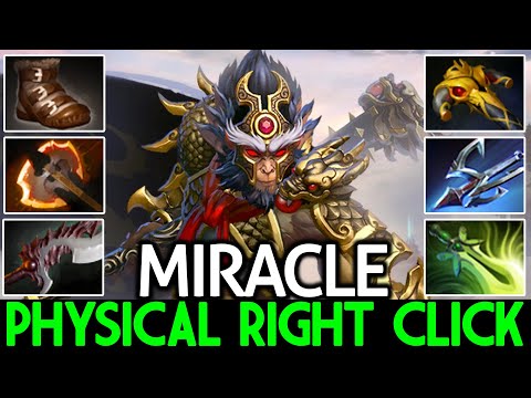 MIRACLE [Monkey King] Physical Right Click VS NOONE Pangolier Mid Dota 2
