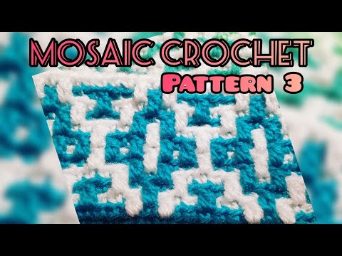 Mosaic Crochet Along Pattern 3 - Beginner Friendly CAL Free Crochet Tutorial