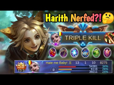 Harith Got Nerf? 🤔 Not if he use a Tank Build 😉 Mobile Legends: Bang Bang