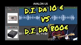 Video thumbnail for Thomann Millenium DI (da 10€) VS Avalon U5 (800€) chi vince??? by Basso Elettrico Carlo Chirio