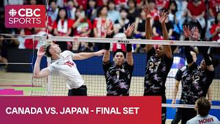 Final set of Canada vs. Japan at FIVB Volleyball Nations League stop in Osaka | #CBCSports