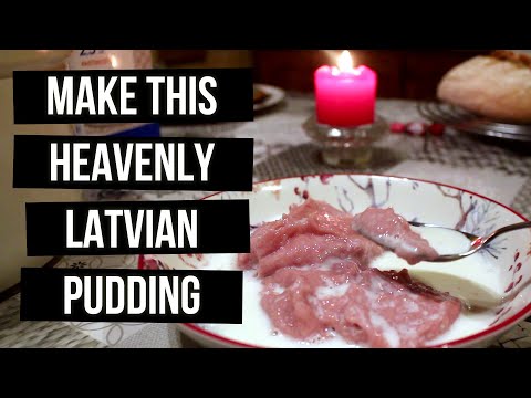 How to Make Latvian Debesmanna / Uzputenis Semolina Mousse
