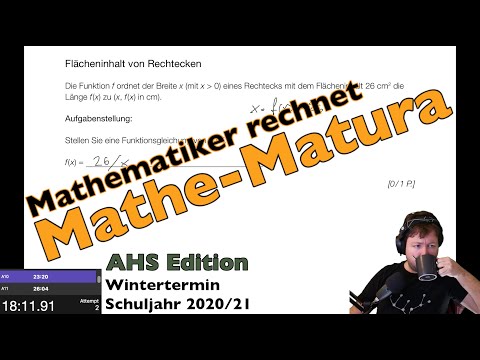 Mathematiker rechnet AHS-Mathe-Matura (Wintertermin 2020/21)