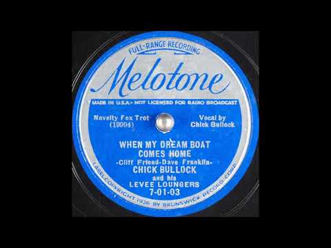 Chick Bullock & his Levee Loungers - When My Dream Boat Comes Home (1937)
