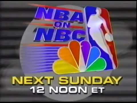 1998. NBA on NBC promo spurs vs pacers