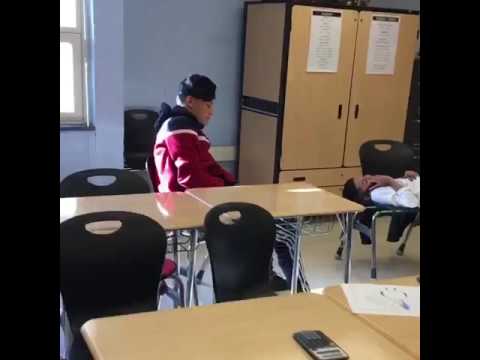 School Mannequin challenge