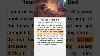 Reading Before Bed