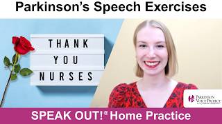 Parkinson’s Speech Exercises: NURSES