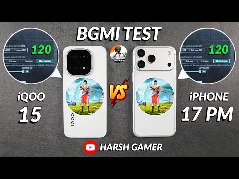 iQOO 15 vs iPhone 17 Pro Max - 120 FPS BGMI Test, Heating & Battery Test | Shocking Results 😱