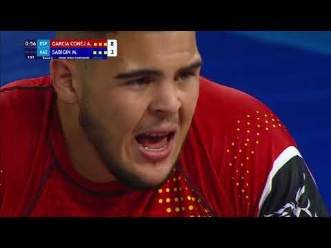 Round 2 Men's GP No-Gi - 130 kg: A. GARCIA CONEJ (ESP) v. M. SABIGIN (KAZ)