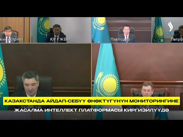 Казакстанда айдап-себүү өнөктүгүнүн мониторингине жасалма интеллект платформасы киргизилүүдө