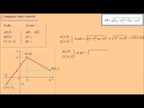 Geometrie analitica - lungimea unui segment (1)