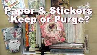 Craft Room Declutter Part 3 (Chatty Vlog Style) || Purging Collage Fodder - Can I Let it Go?