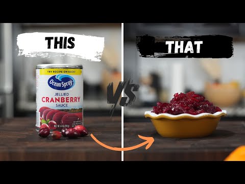 Traditional Cranberry Sauce VS Canned Cranberry Sauce