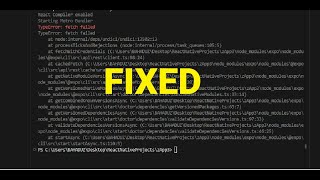 fetch failed expo |how to fix fetch failed reactnative | error fetch failed expo | create .env file