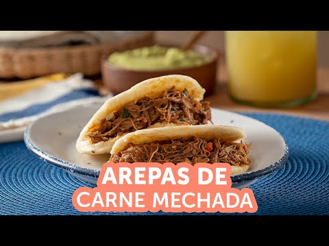 Arepas con carne deshebrada y aguacate: ¡deliciosa receta!