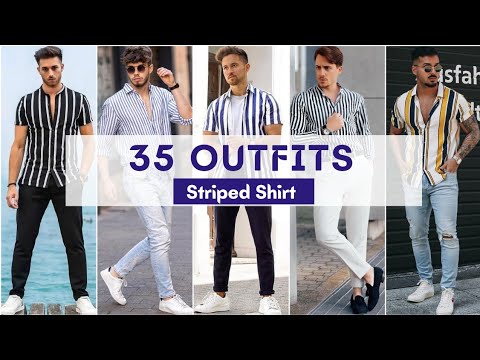35 Striped Shirt Outfit Ideas For Men 2022 | Men's...