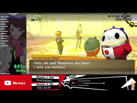 Persona 4 Golden any% speedrun 3:26:06 (PC)