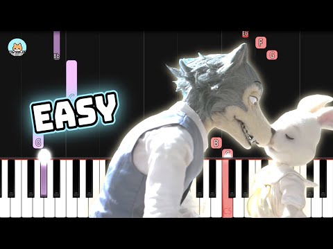 Beastars OP - "Wild Side" by ALI - EASY Piano Tutorial & Sheet Music