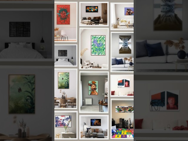 Vídeo relacionado con WJWART Póster de lienzo espeluznante del reino de pesadilla para decoración de dormitorio, decoración de paisaje, regalo de 20 x 30 cm