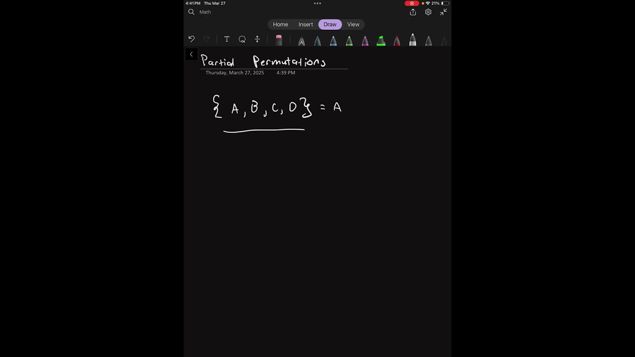 Partial Permutations :O