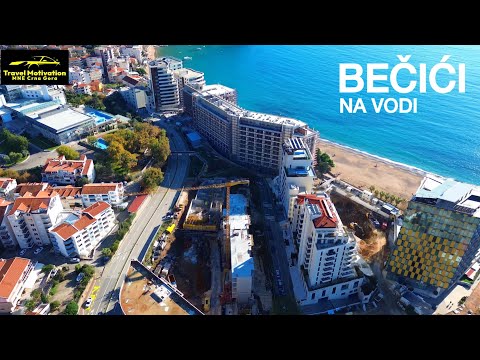 BEČIĆI na vodi, postaje kao MONTE KARLO snimak dronom u Januaru 2026 - BEČIĆI Town Aerial View in 4K