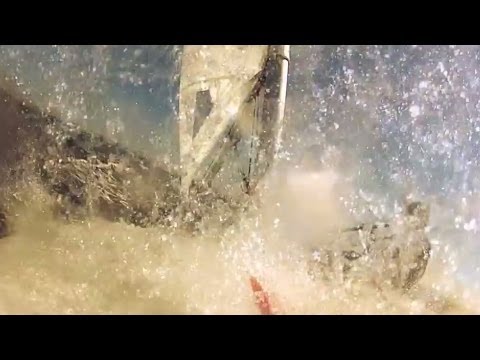 Laser Sailing - Medium Air Upwind with Choppy Waves [HD]