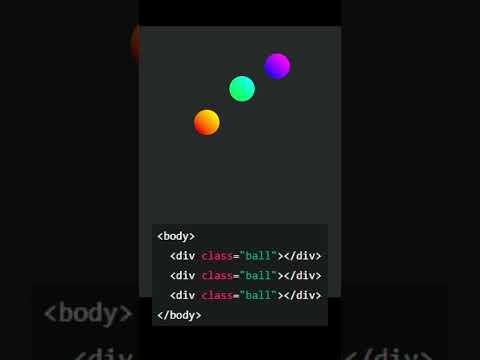 Dots Jumping Loader Animation | Smooth HTML and CSS Preloaded #Shorts