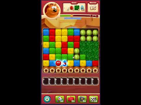 Toon Blast Level 1740 - NO BOOSTERS 🐻🐺🐱 | SKILLGAMING ✔️