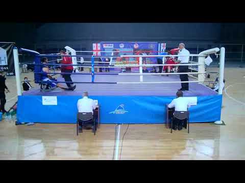 26-02-2022 (+92kg) RED Tsakadze Soso VS BLUE Axalaia Saba.- Georgian Boxing Championship semi-final.