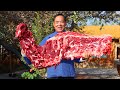 Best Autumn Recipe GIANT Beef Ribs All Stewed And Topped With Chili Sauce Uncle Rural Gourmet