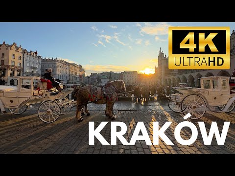 Walking Tour - Krakow 🇵🇱【4K】Experience Poland