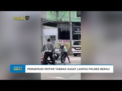 PENGEMUDI MOTOR TABRAK KASAT LANTAS POLRES BERAU
