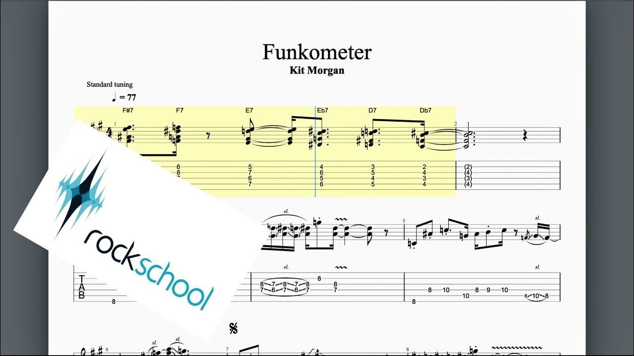 Funkometer Rockschool Grade 4 Guitar