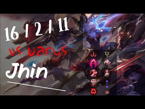Jhin ADC vs Varus - Challenger Replay KR
