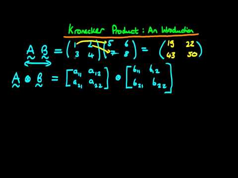 Das Kronecker-Produkt zweier Matrizen - eine Einführung