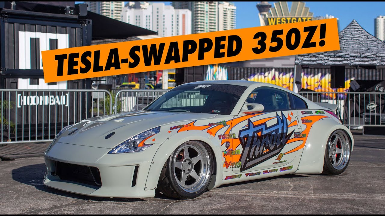 Watch the Tesla-swapped Nissan 350Z build video
