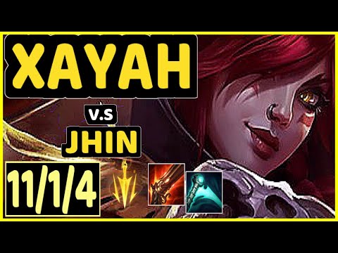SAMUX (XAYAH) vs JHIN - 11/1/4 KDA BOTTOM ADC GAMEPLAY - EUW Ranked MASTER