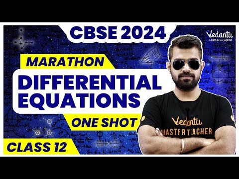 Differential Equations | One Shot Marathon | Class 12 | Chapter 9 | CBSE 2024 🔥 Shimon Sir