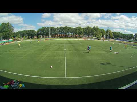 Samenvatting training vv Rigtersbleek, 3 tegen 3 met keepsters en met 2 ballen als eindvorm.