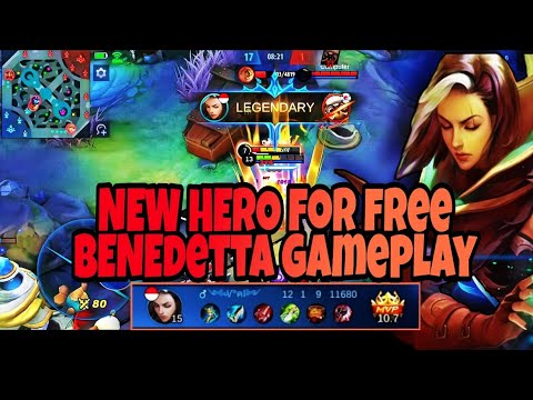 NEW HERO FOR FREE BENEDETTA GAMEPLAY | Mobile Legends Bang Bang