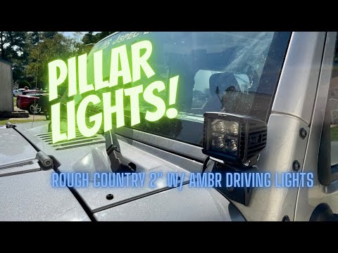 ROUGH COUNTRY INSTALL AND REVIEW 2-INCH SQUARE CREE LED LIGHTS / AMBER DRIVING LIGHTS