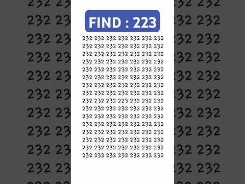Find 223 ? #iqtest #shorts #youtubeshorts #maths #number #shortsfeed #trending