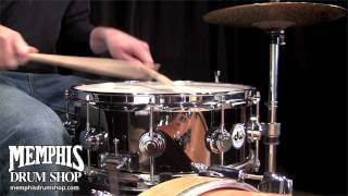 Video thumbnail for DW 14x5.5 Black Nickel Over Brass Snare Drum (DRVB5514SVC) by Memphis Drum Shop