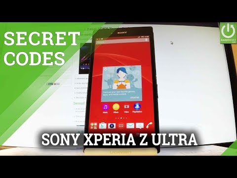 Testing Menu SONY Xperia Z Ultra - Secret Test Mode