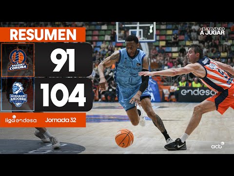 Resumen Leyma Coruña 91 – MoraBanc Andorra 104 (J32)