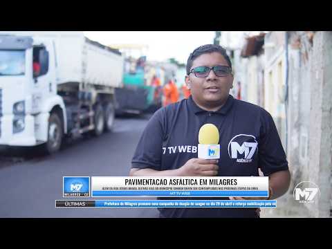 Programa Sinalize inicia pavimentação asfáltica em Milagres - CE